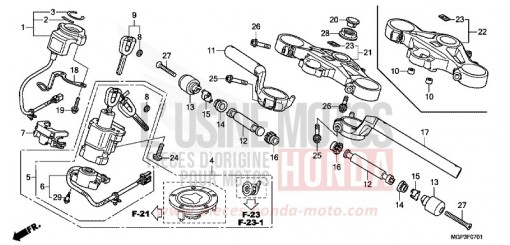 AMORTIS. DIRECTION CBR1000RRE de 2014